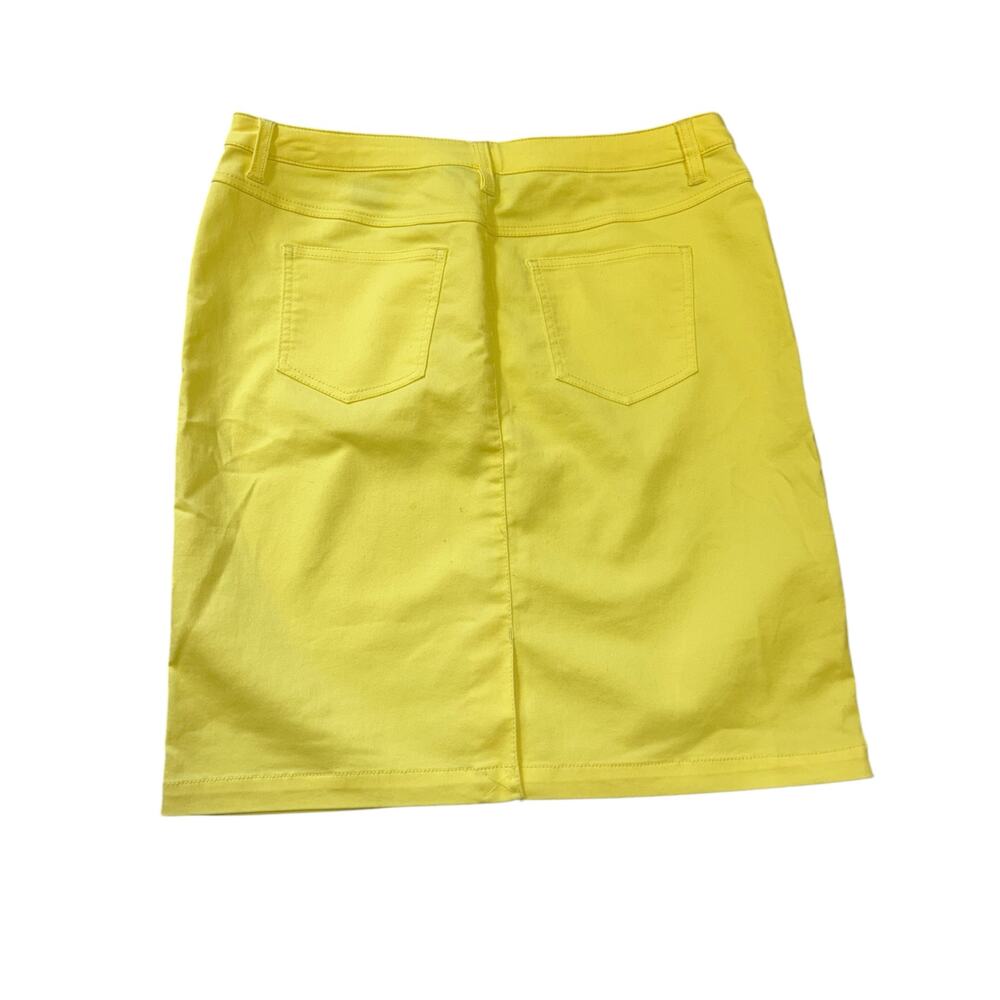 Style & Co Yellow Malibu Skirt – Size 12 – NWT – Premium Stretch - Picture 10 of 12
